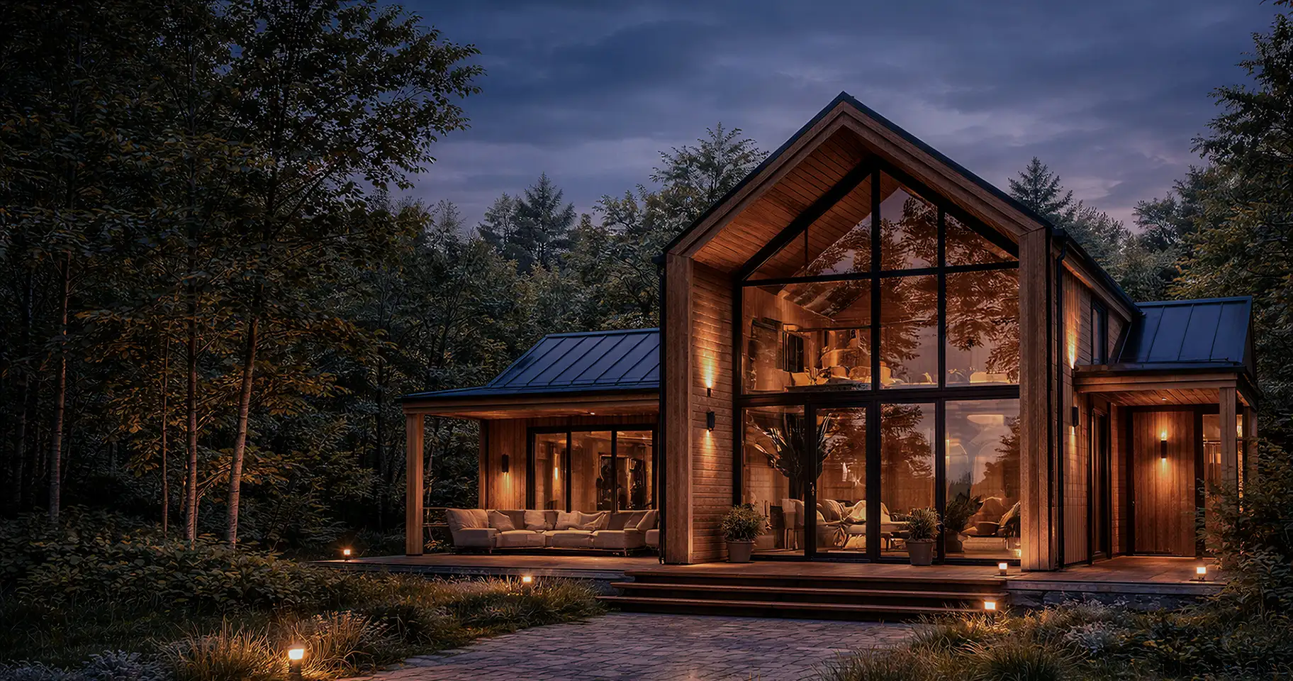 Современный каркасный дом